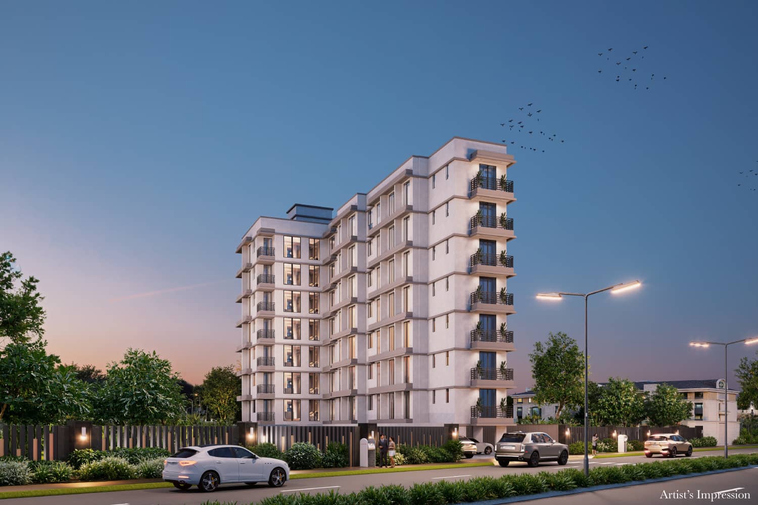 Bhakti Park building elevation view 2